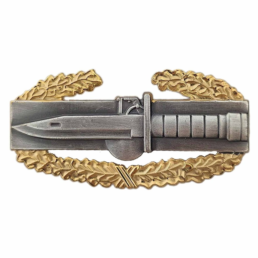 Army Badge: Master Combat Action First Award - regulation size, silver oxidized - Hooyah Woodworks LLC