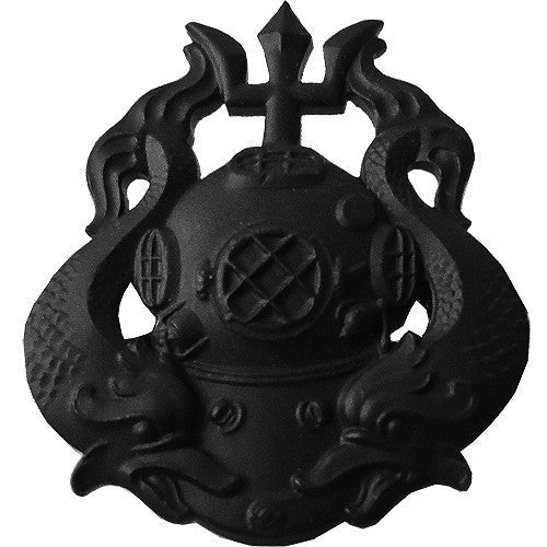 Army Badge: Master Diver - black metal - Hooyah Woodworks LLC