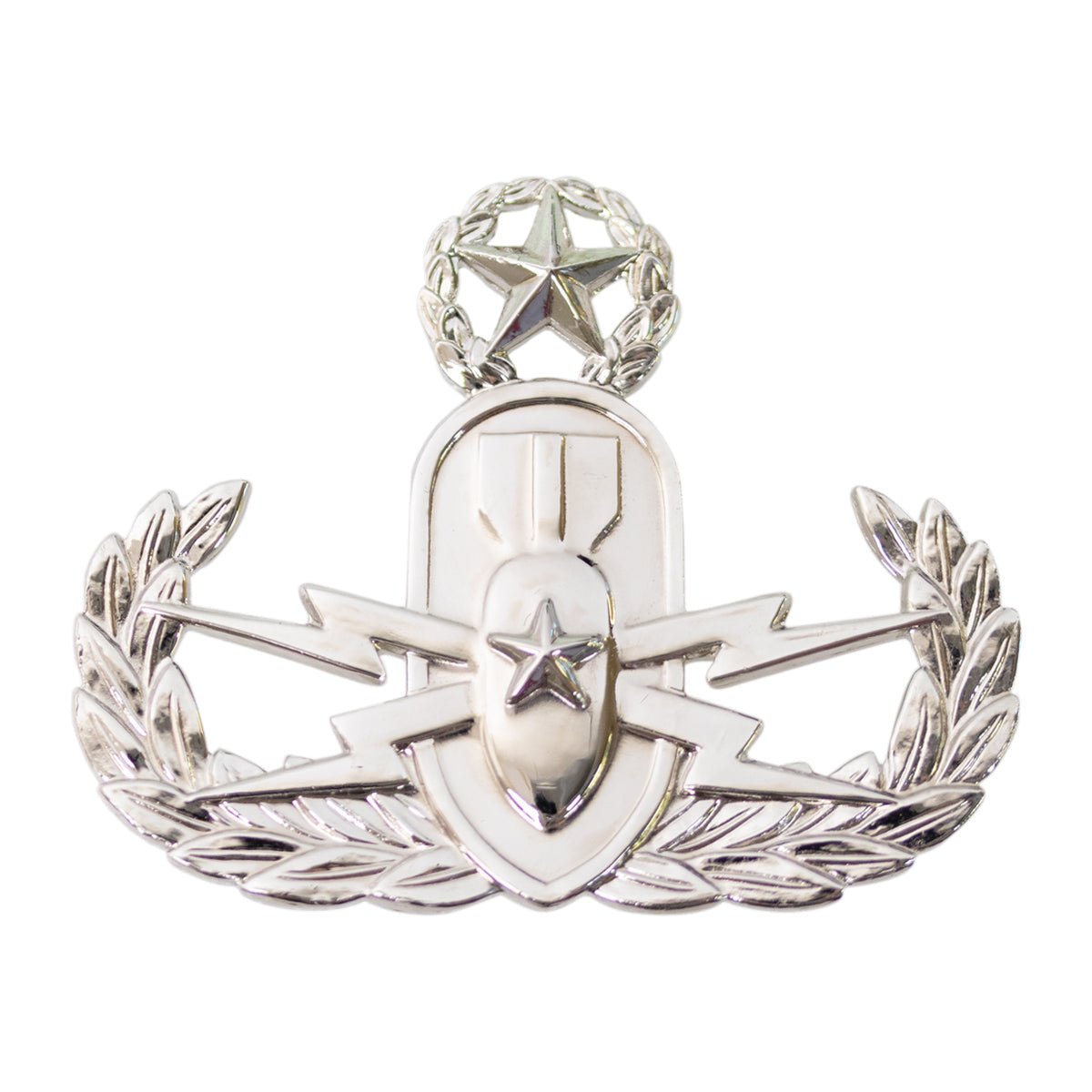 Army Badge: Master Explosive Ordnance Disposal - mirror finish - Hooyah Woodworks LLC