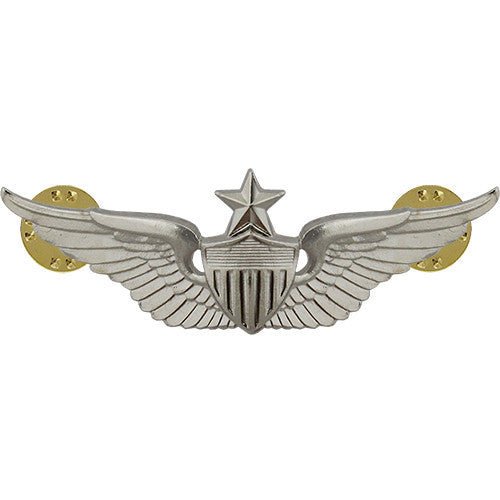 Army Badge: Senior Aviator - regulation size, mirror finish - Hooyah Woodworks LLC
