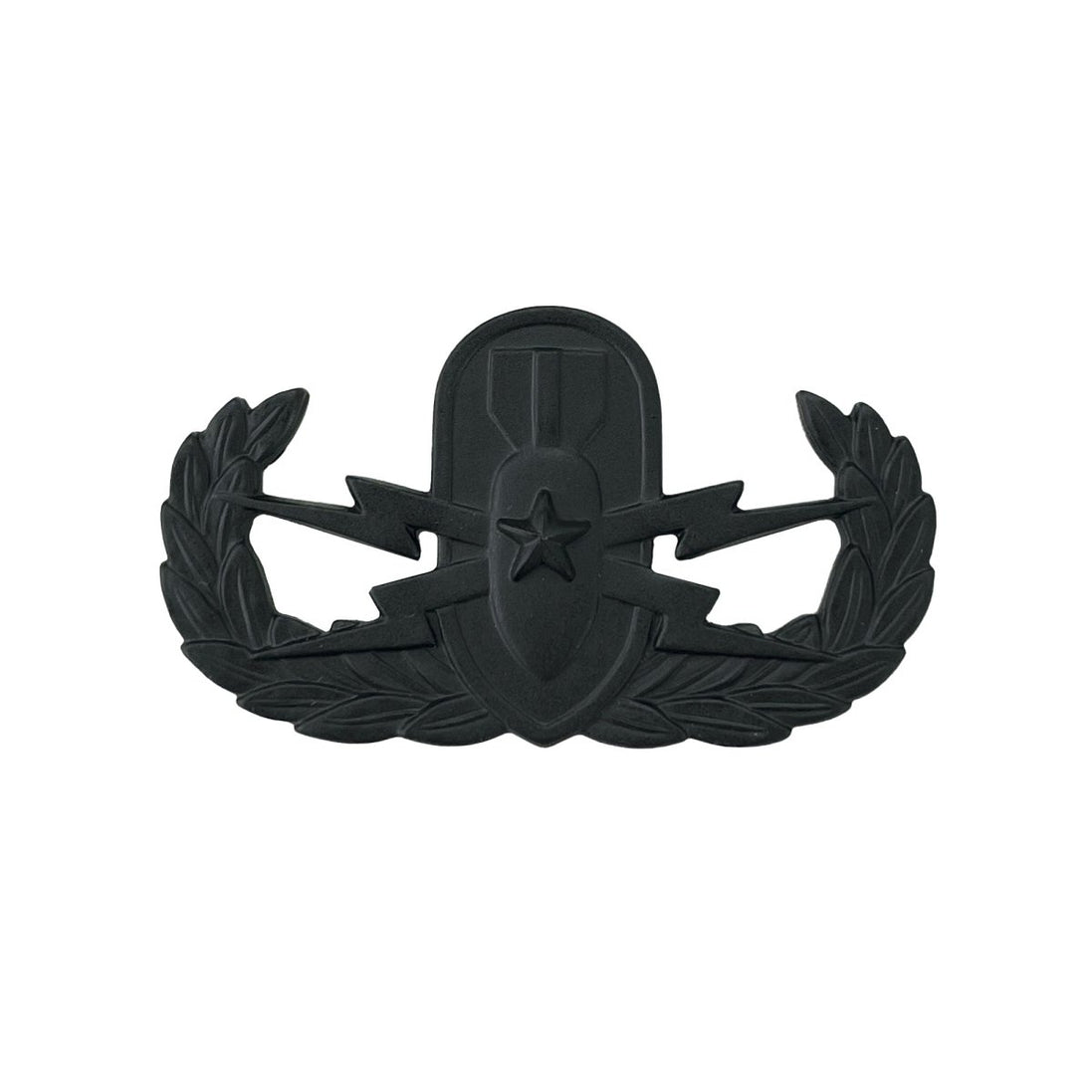 Army Badge: Senior Explosive Ordnance Disposal - black metal - Hooyah Woodworks LLC