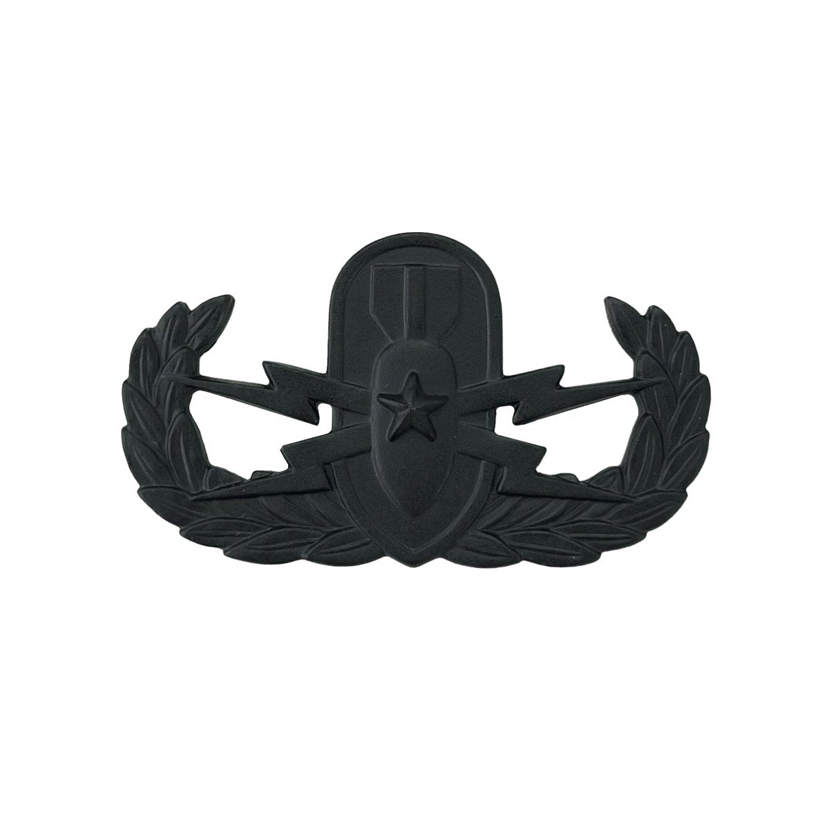 Army Badge: Senior Explosive Ordnance Disposal - black metal - Hooyah Woodworks LLC