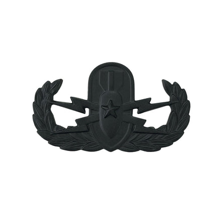 Army Badge: Senior Explosive Ordnance Disposal - black metal - Hooyah Woodworks LLC