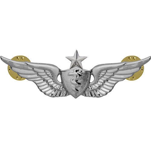 Army Badge: Senior Flight Surgeon - regulation size, mirror finish - Hooyah Woodworks LLC