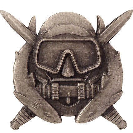 Army Badge: Special Operation Diver - regulation size, oxidized finish - Hooyah Woodworks LLC