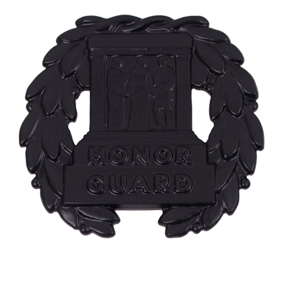 Army Badge: Tomb of the Unknown - regulation size, black metal - Hooyah Woodworks LLC