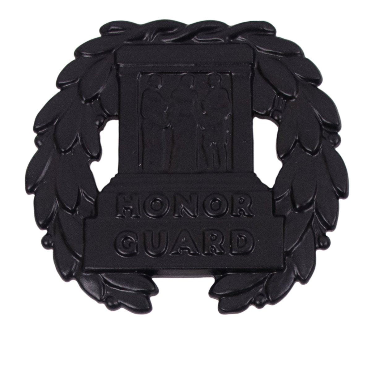 Army Badge: Tomb of the Unknown - regulation size, black metal - Hooyah Woodworks LLC