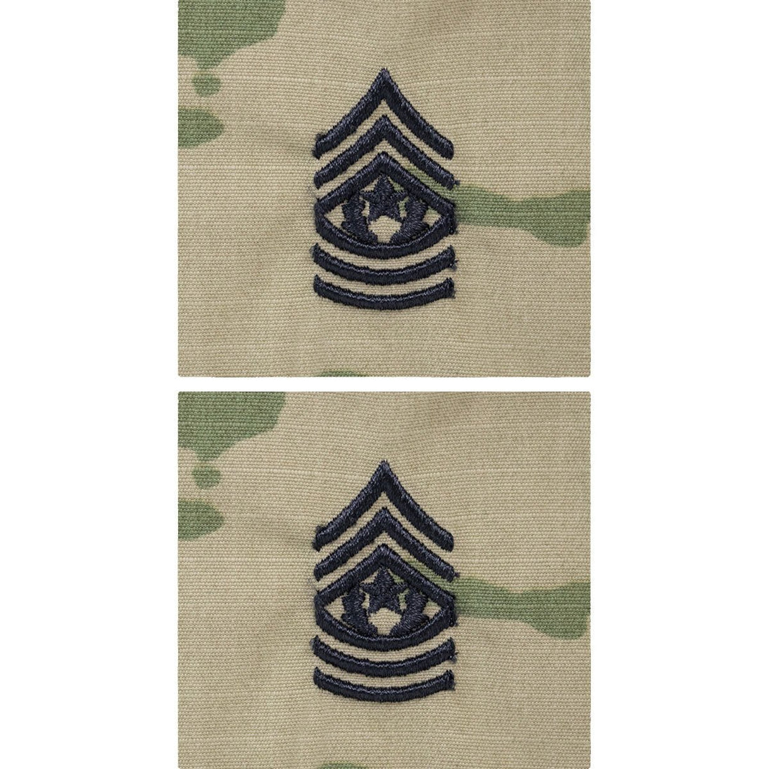 Army Embroidered OCP Sew on Rank Insignia: Command Sergeant Major - Hooyah Woodworks LLC