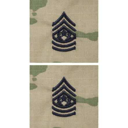 Army Embroidered OCP Sew on Rank Insignia: Command Sergeant Major - Hooyah Woodworks LLC