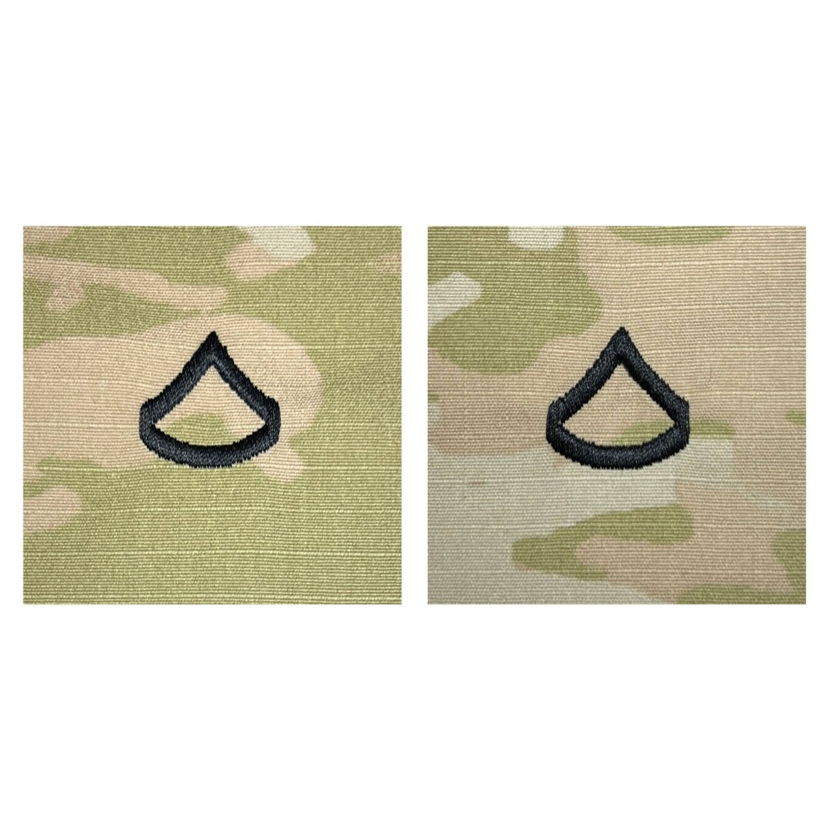 Army Embroidered OCP Sew on Rank Insignia: Private First Class - Hooyah Woodworks LLC