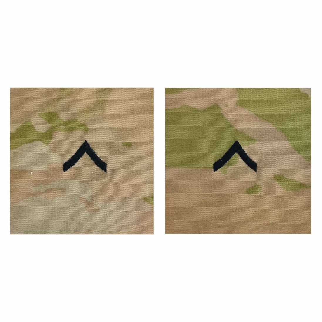 Army Embroidered OCP Sew on Rank Insignia: Private - Hooyah Woodworks LLC