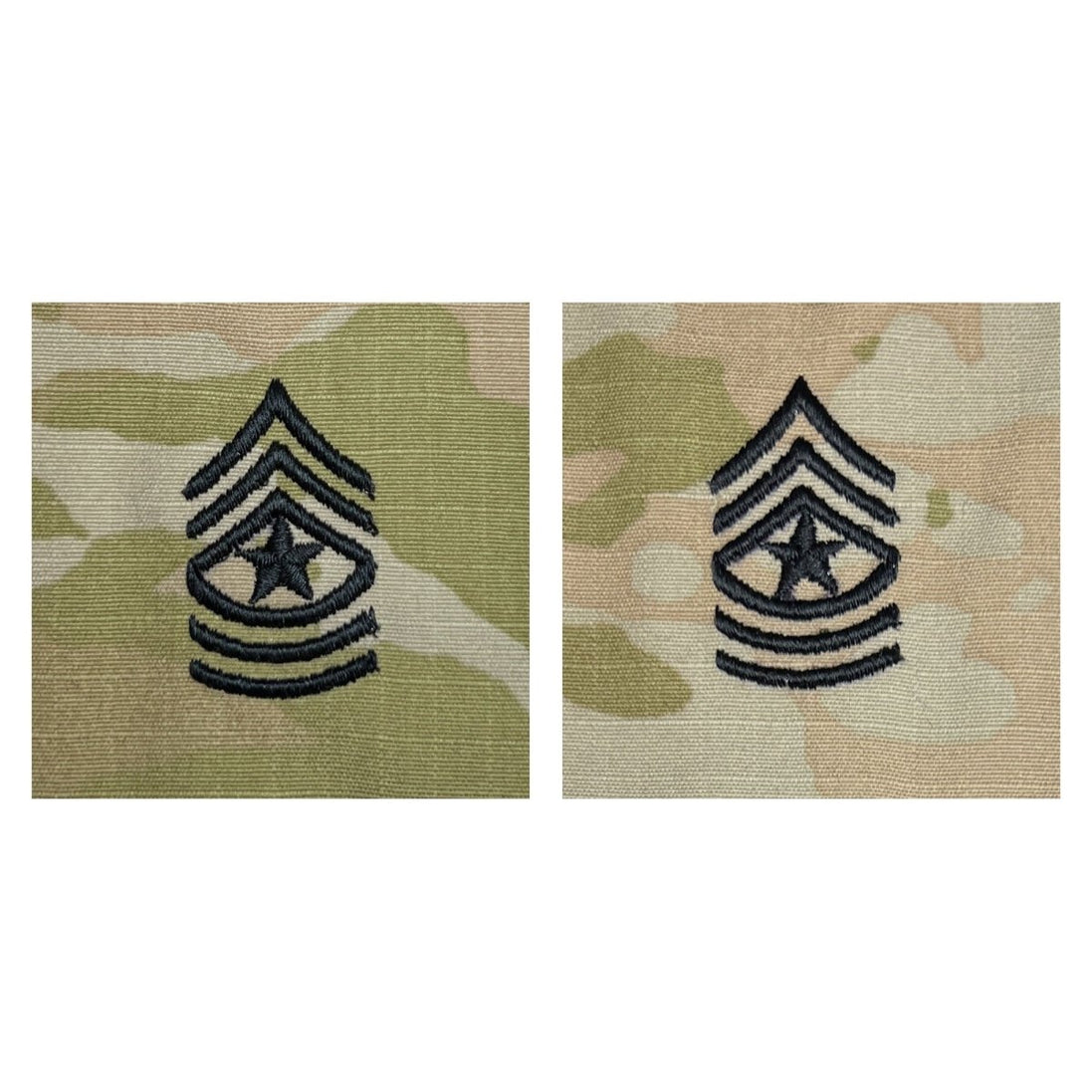 Army Embroidered OCP Sew on Rank Insignia: Sergeant Major - Hooyah Woodworks LLC