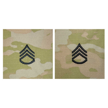 Army Embroidered OCP Sew on Rank Insignia: Staff Sergeant - Hooyah Woodworks LLC