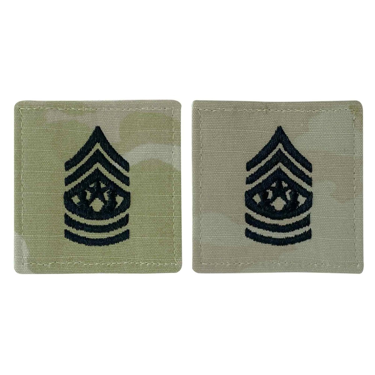 Army embroidered OCP with hook rank insignia: Command Sergeant Major - Hooyah Woodworks LLC
