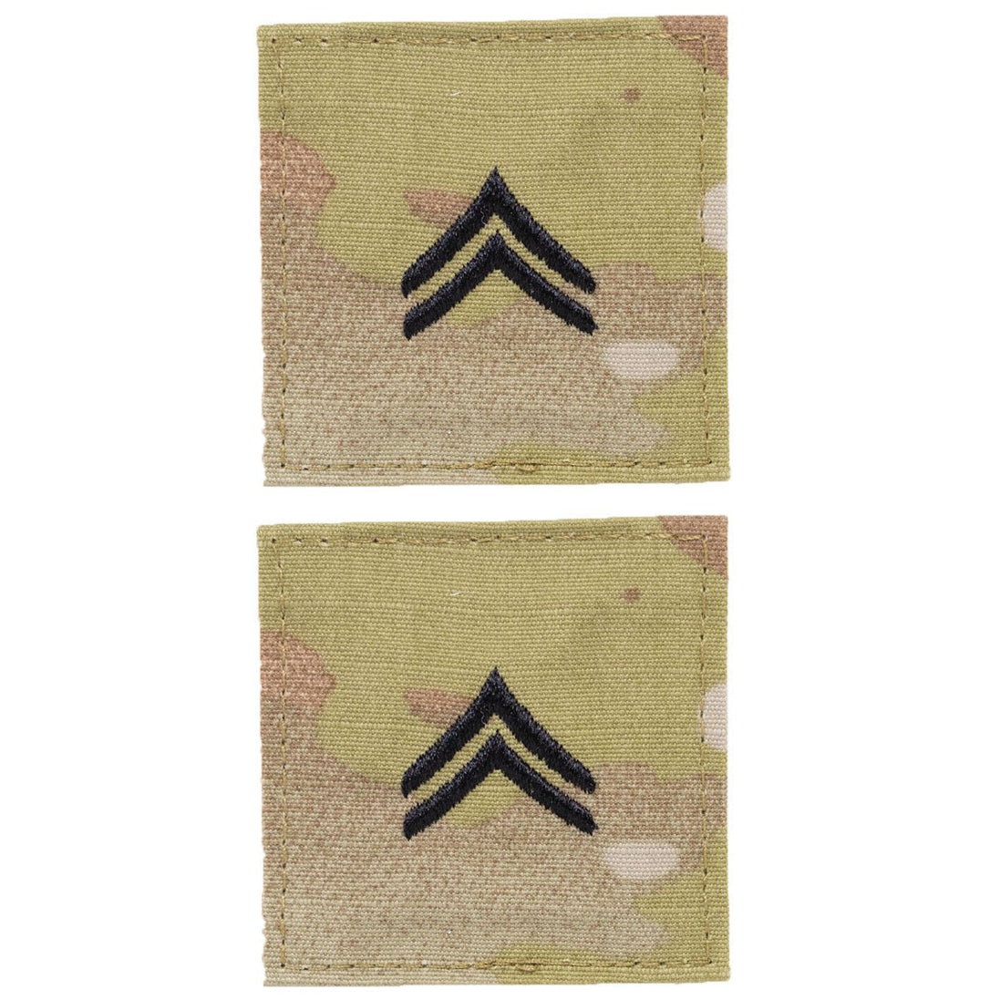 Army embroidered OCP with hook rank insignia: Corporal - Hooyah Woodworks LLC