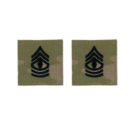 Army embroidered OCP with hook rank insignia: First Sergeant - Hooyah Woodworks LLC