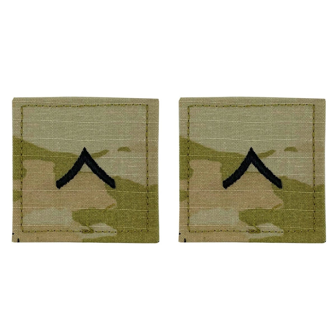 Army embroidered OCP with hook rank insignia: Private - Hooyah Woodworks LLC