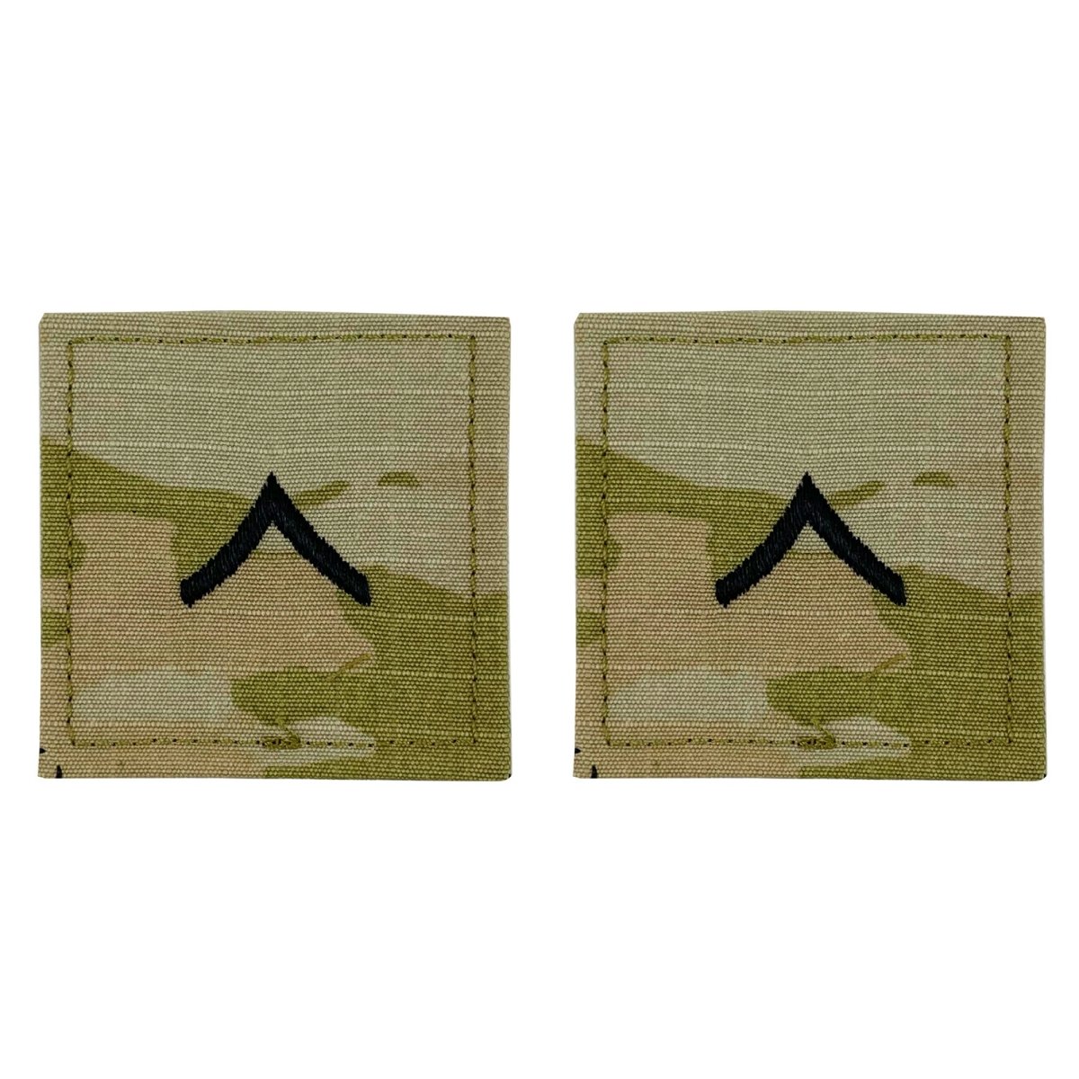Army embroidered OCP with hook rank insignia: Private - Hooyah Woodworks LLC