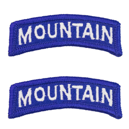 Army Embroidered Tab: Mountain - color - Hooyah Woodworks LLC