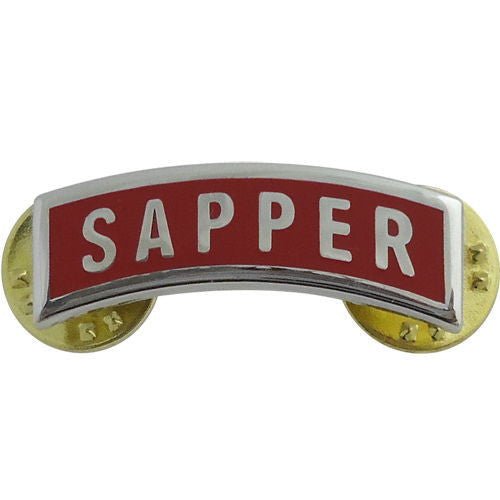 Army enamel Tab: Sapper - Hooyah Woodworks LLC