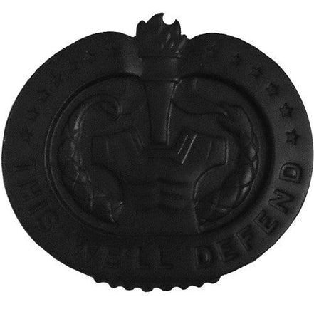 Army Identification Badge: Drill Sergeant - black metal - Hooyah Woodworks LLC