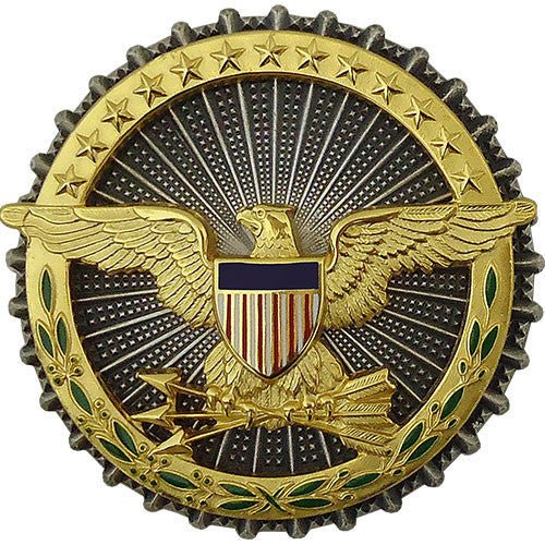 Army Identification Badge: Secretary of Defense - oxidized - Hooyah Woodworks LLC