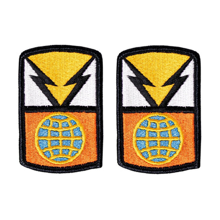 Army Patch: 1108th Signal Brigade - Full Color embroidery - Hooyah Woodworks LLC