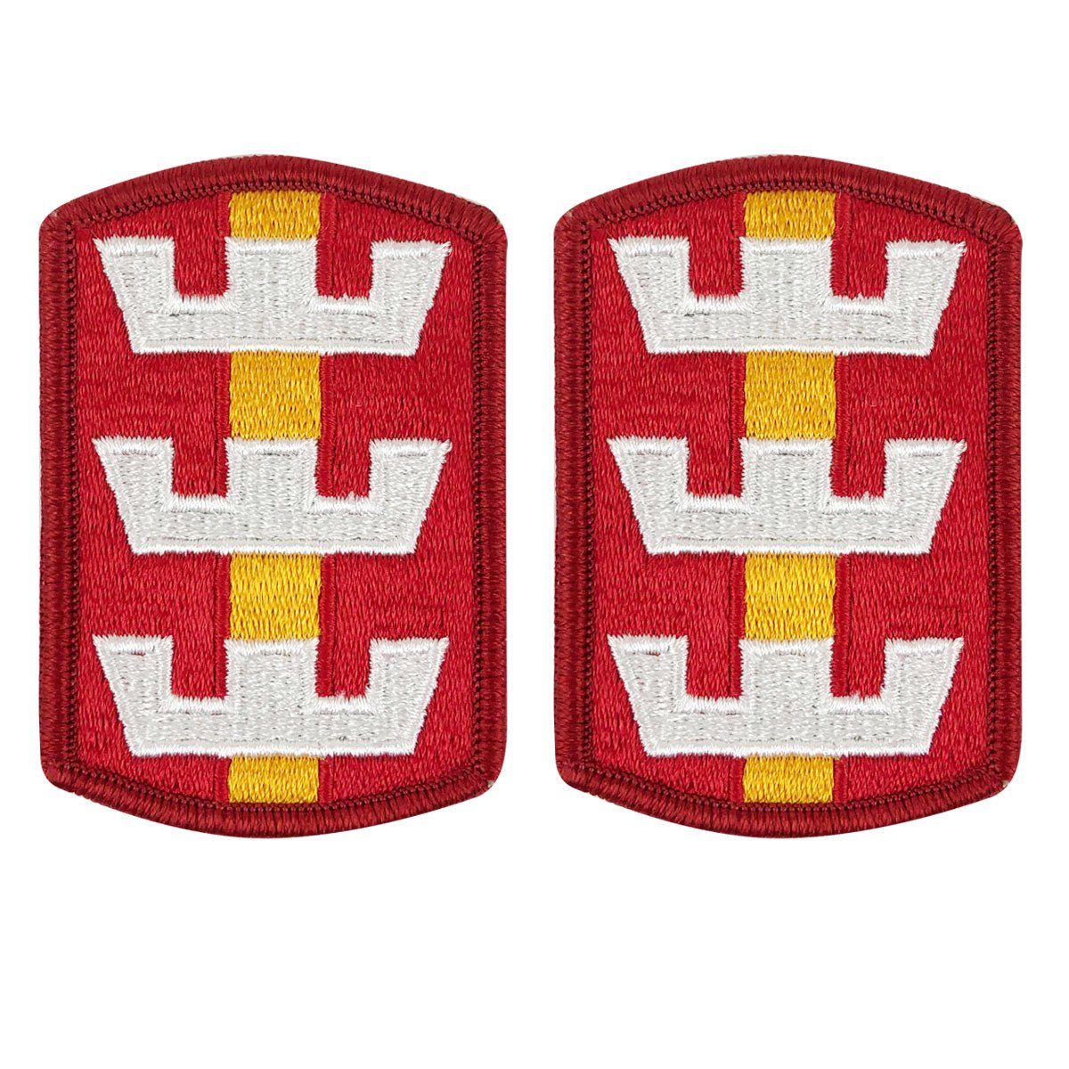Army Patch: 130th Engineer Brigade - color - Hooyah Woodworks LLC