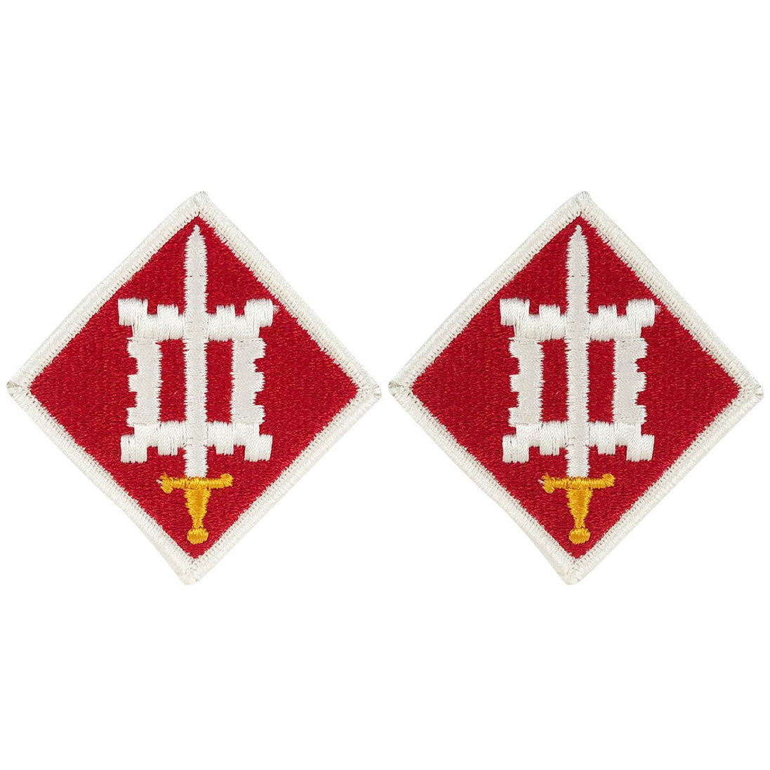 Army Patch: 18th Engineer Brigade - Full Color embroidery - Hooyah Woodworks LLC