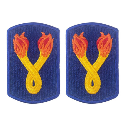 Army Patch: 196th Infantry Brigade - Full Color embroidery - Hooyah Woodworks LLC