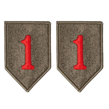 Army Patch: 1st Infantry Division - color - Hooyah Woodworks LLC