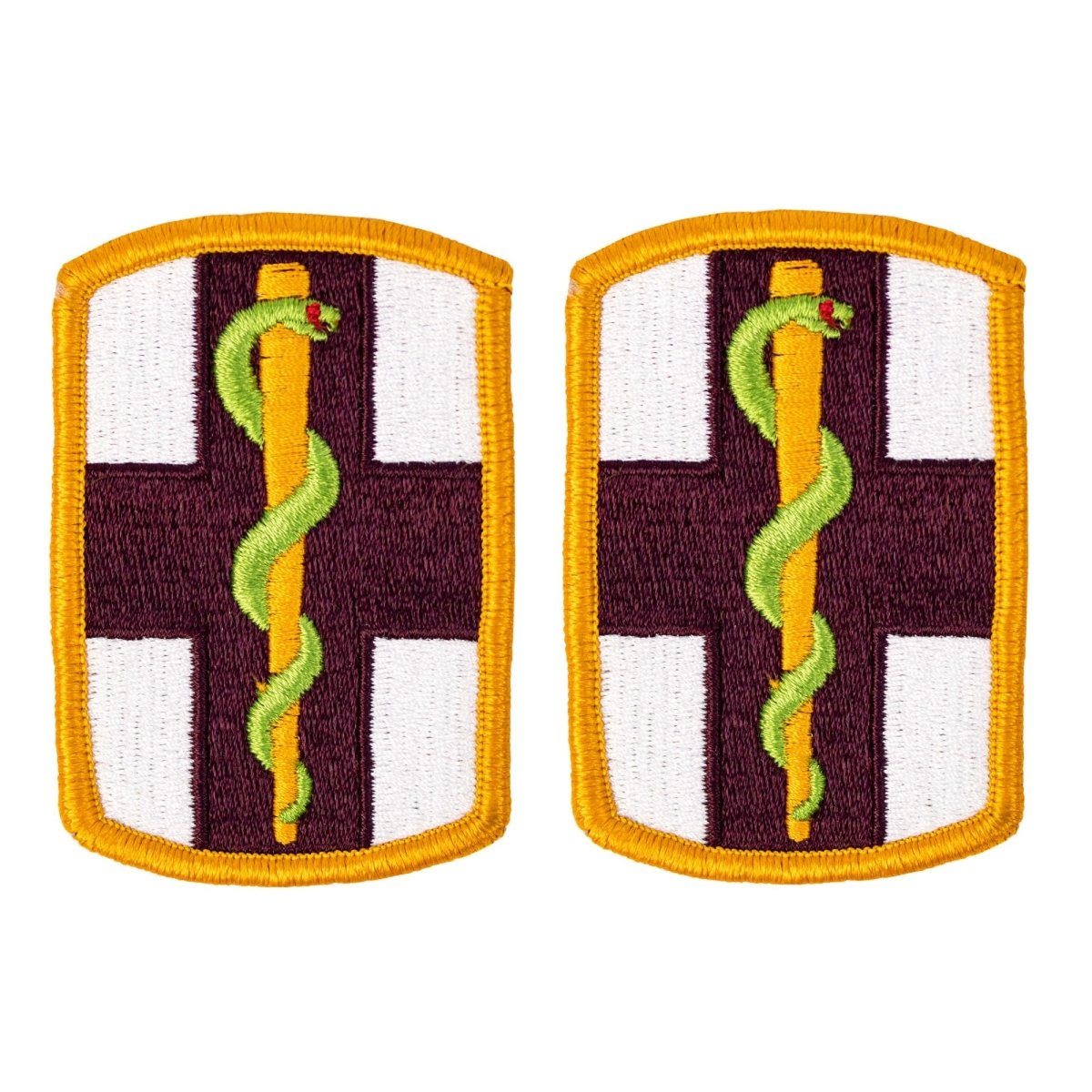Army Patch: 1st Medical Brigade - color - Hooyah Woodworks LLC