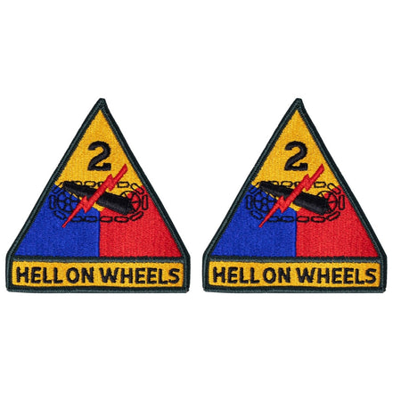 Army Patch: 2nd Armor Division - color - Hooyah Woodworks LLC