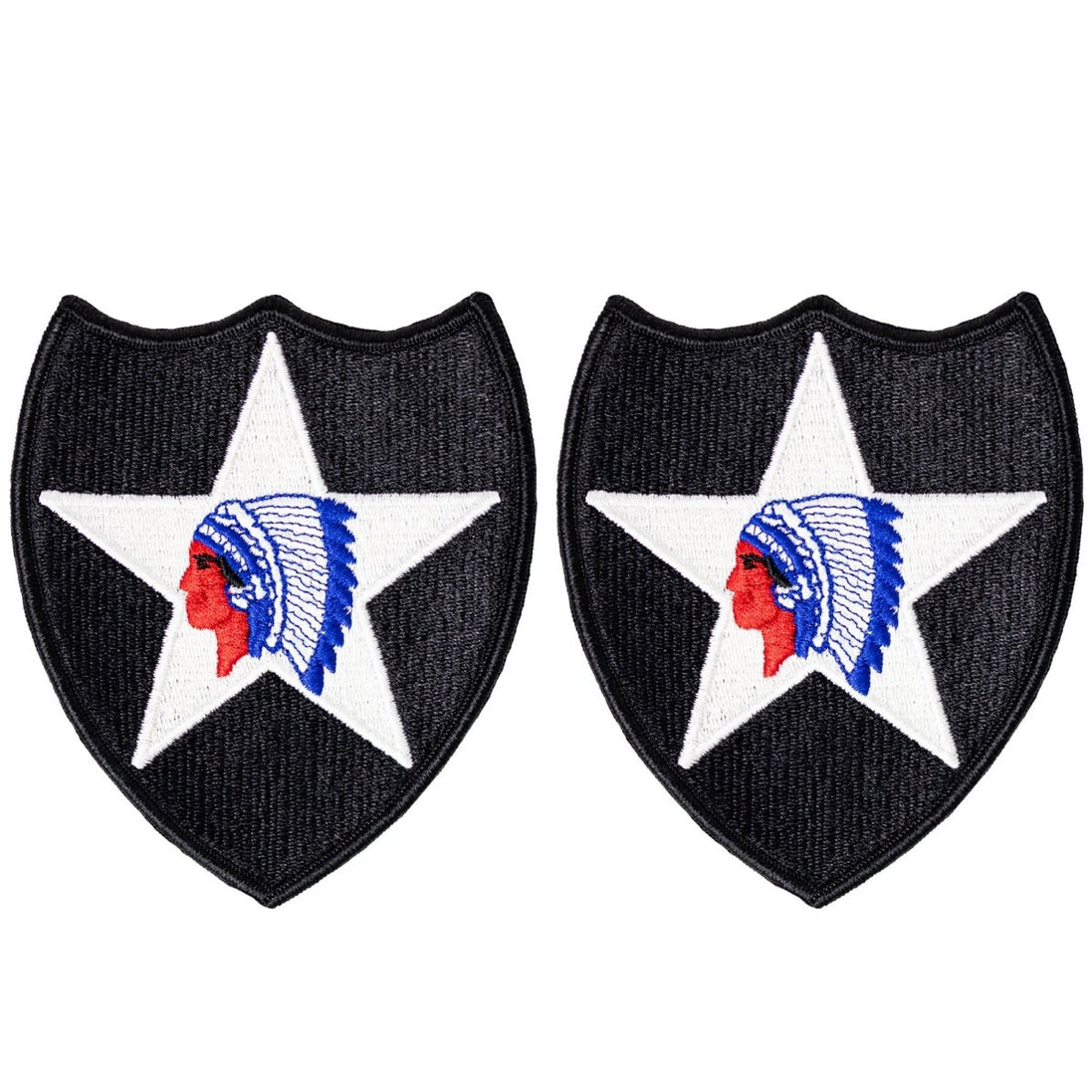 Army Patch: 2nd Infantry Division - color - Hooyah Woodworks LLC