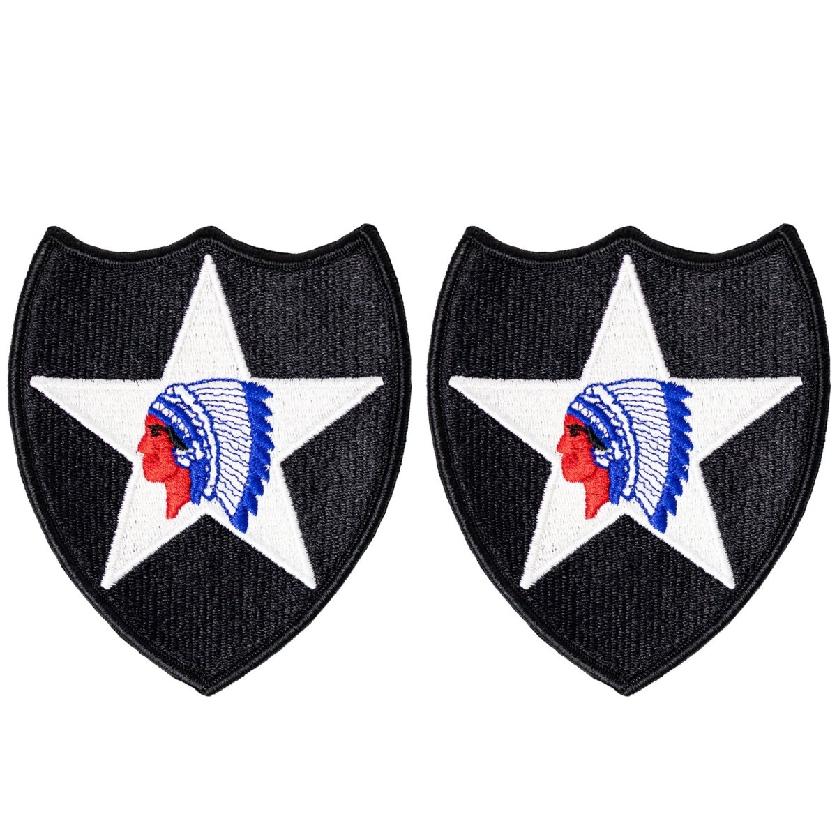 Army Patch: 2nd Infantry Division - color - Hooyah Woodworks LLC