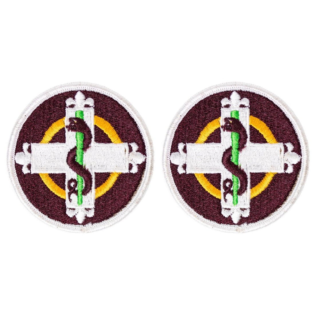 Army Patch: 338th Medical Brigade - color - Hooyah Woodworks LLC