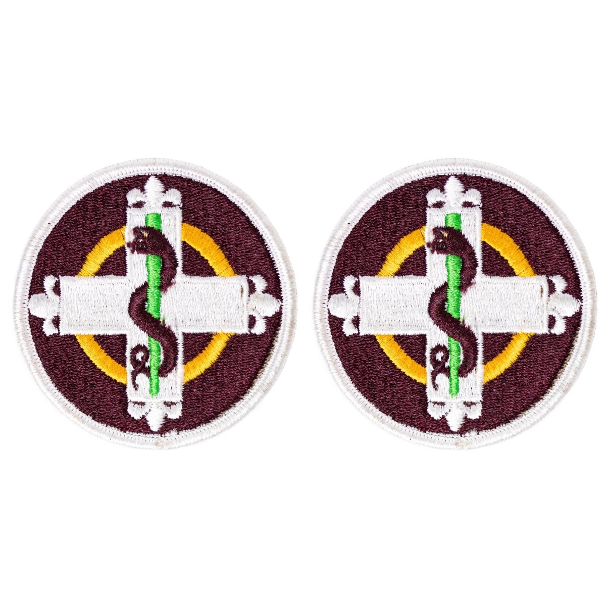 Army Patch: 338th Medical Brigade - color - Hooyah Woodworks LLC