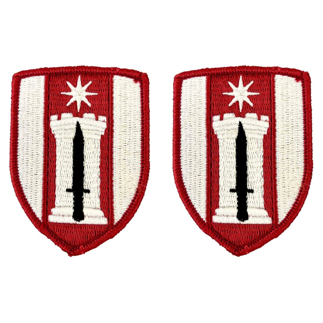 Army Patch: 372nd Engineer Brigade - Full Color embroidery - Hooyah Woodworks LLC