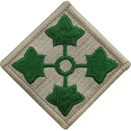Army Patch: 4th Infantry Division - color - Hooyah Woodworks LLC