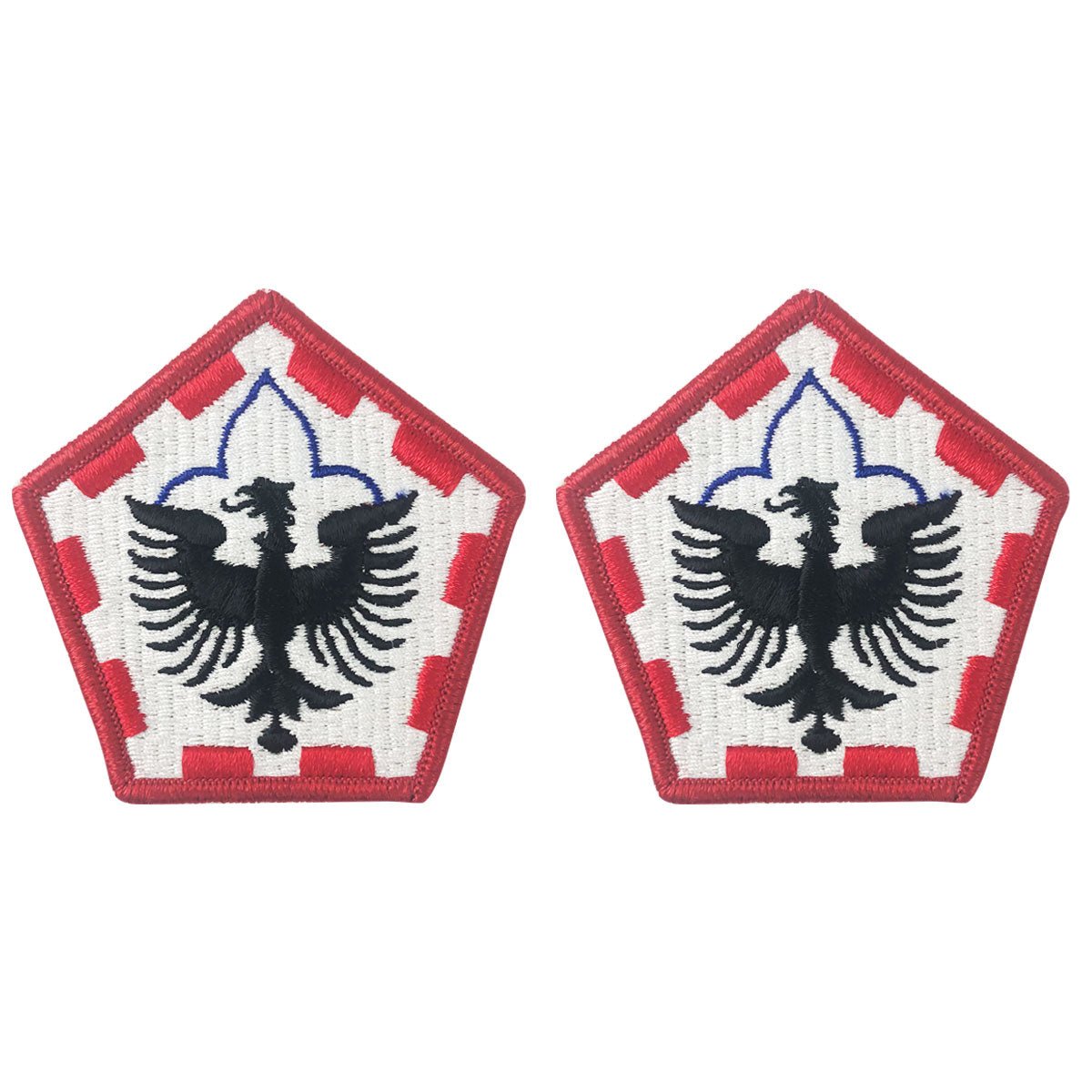 Army Patch: 555th Engineer Group - color - Hooyah Woodworks LLC