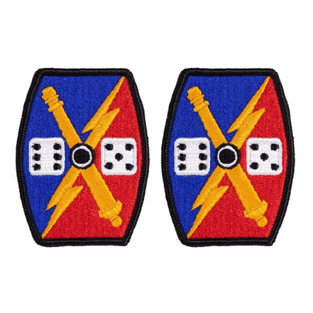 Army Patch: 65th Field Artillery Brigade - Full Color embroidery - Hooyah Woodworks LLC