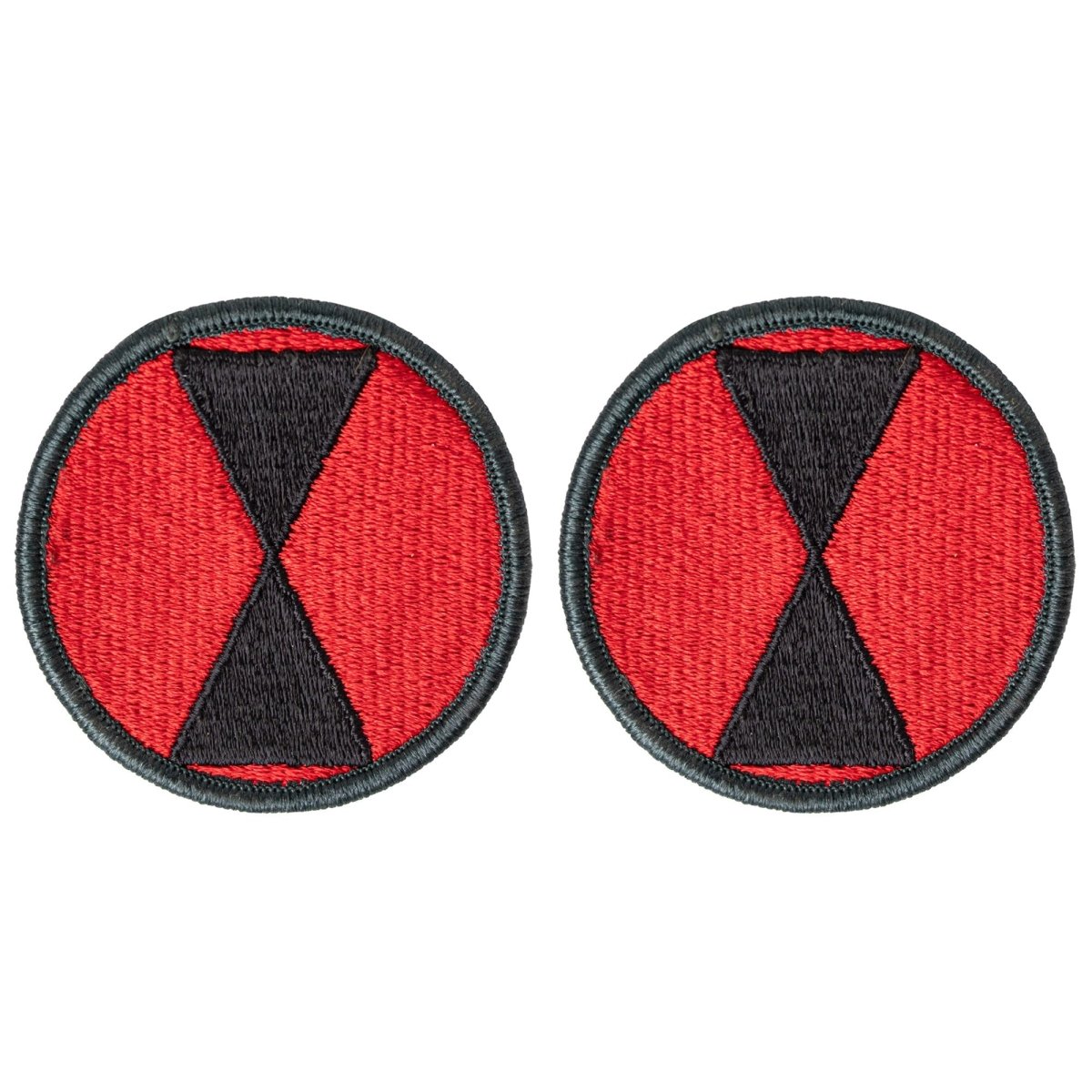 Army Patch: 7th Infantry Division - color - Hooyah Woodworks LLC