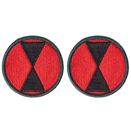 Army Patch: 7th Infantry Division - color - Hooyah Woodworks LLC