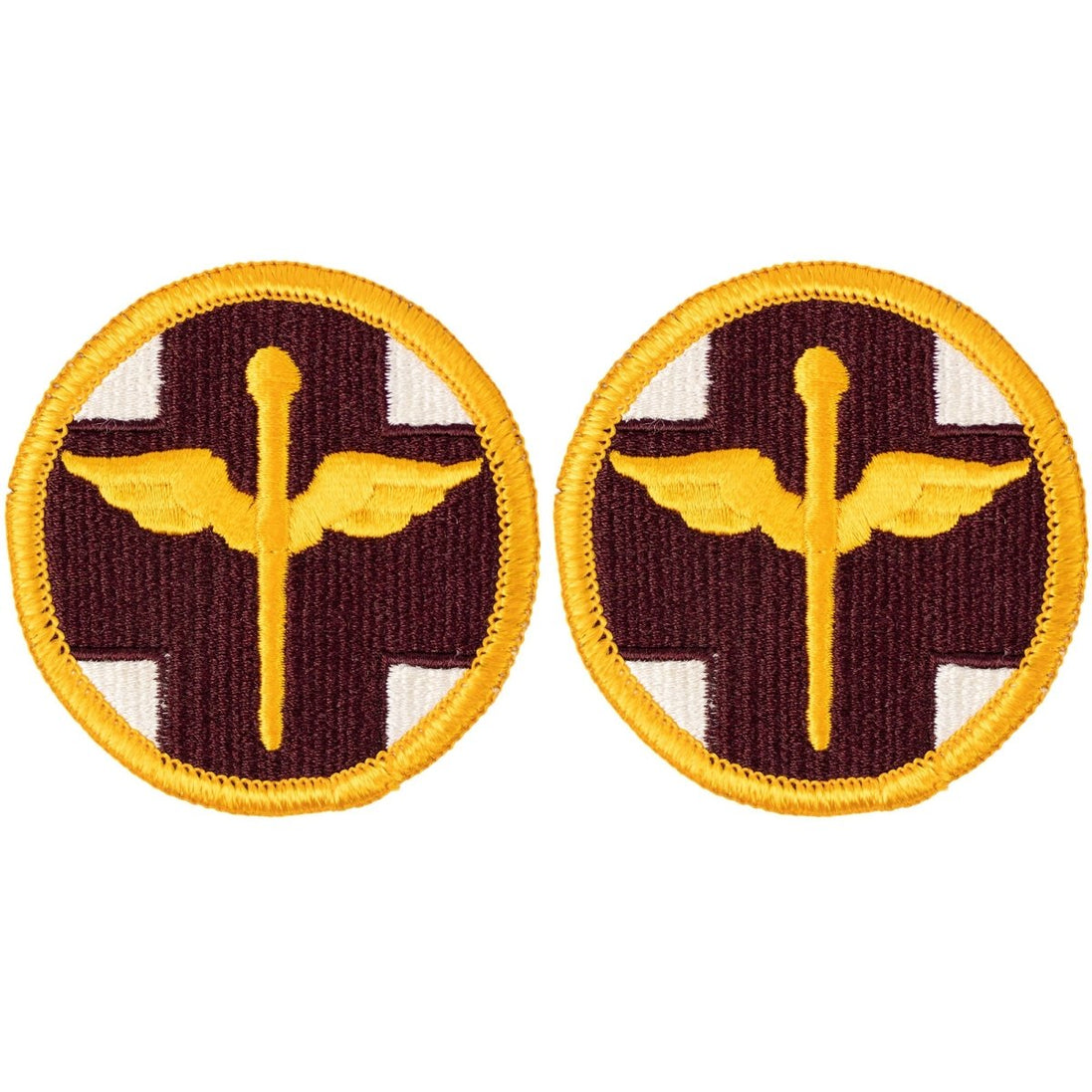 Army Patch: 818th Hospital Center - Full Color embroidery - Hooyah Woodworks LLC