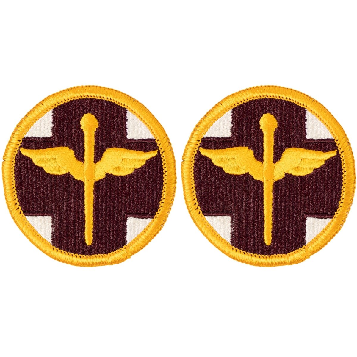 Army Patch: 818th Hospital Center - Full Color embroidery - Hooyah Woodworks LLC