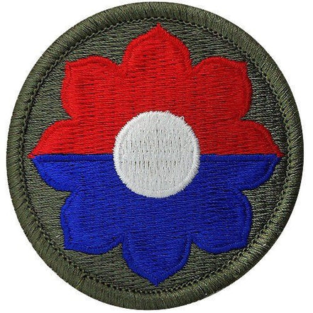 Army Patch: 9th Infantry Division - color - Hooyah Woodworks LLC