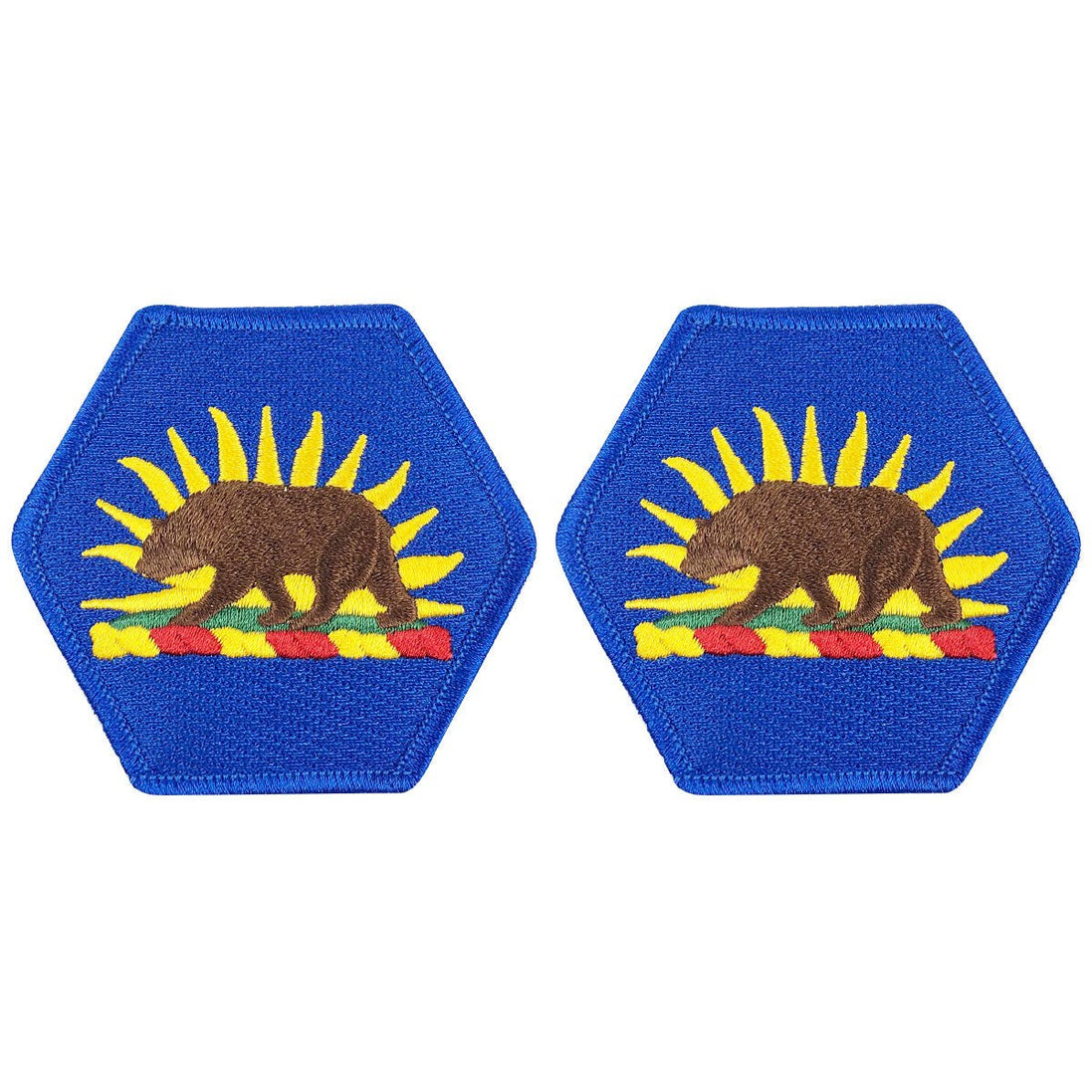 Army Patch: California National Guard - color - Hooyah Woodworks LLC