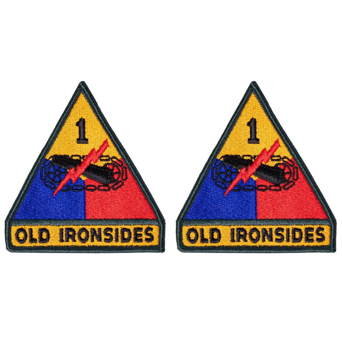 Army Patch: First Armor Division - color - Hooyah Woodworks LLC