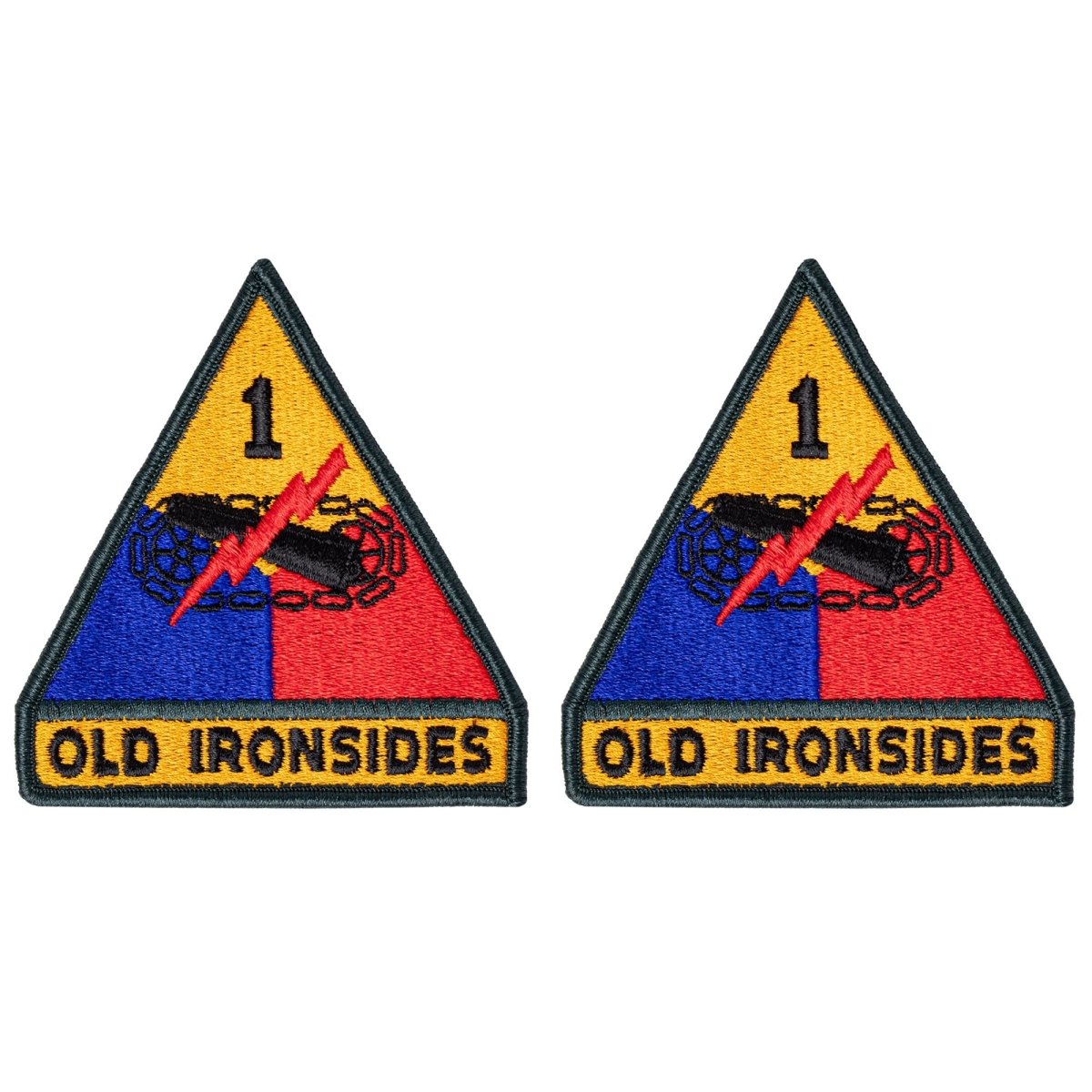 Army Patch: First Armor Division - color - Hooyah Woodworks LLC