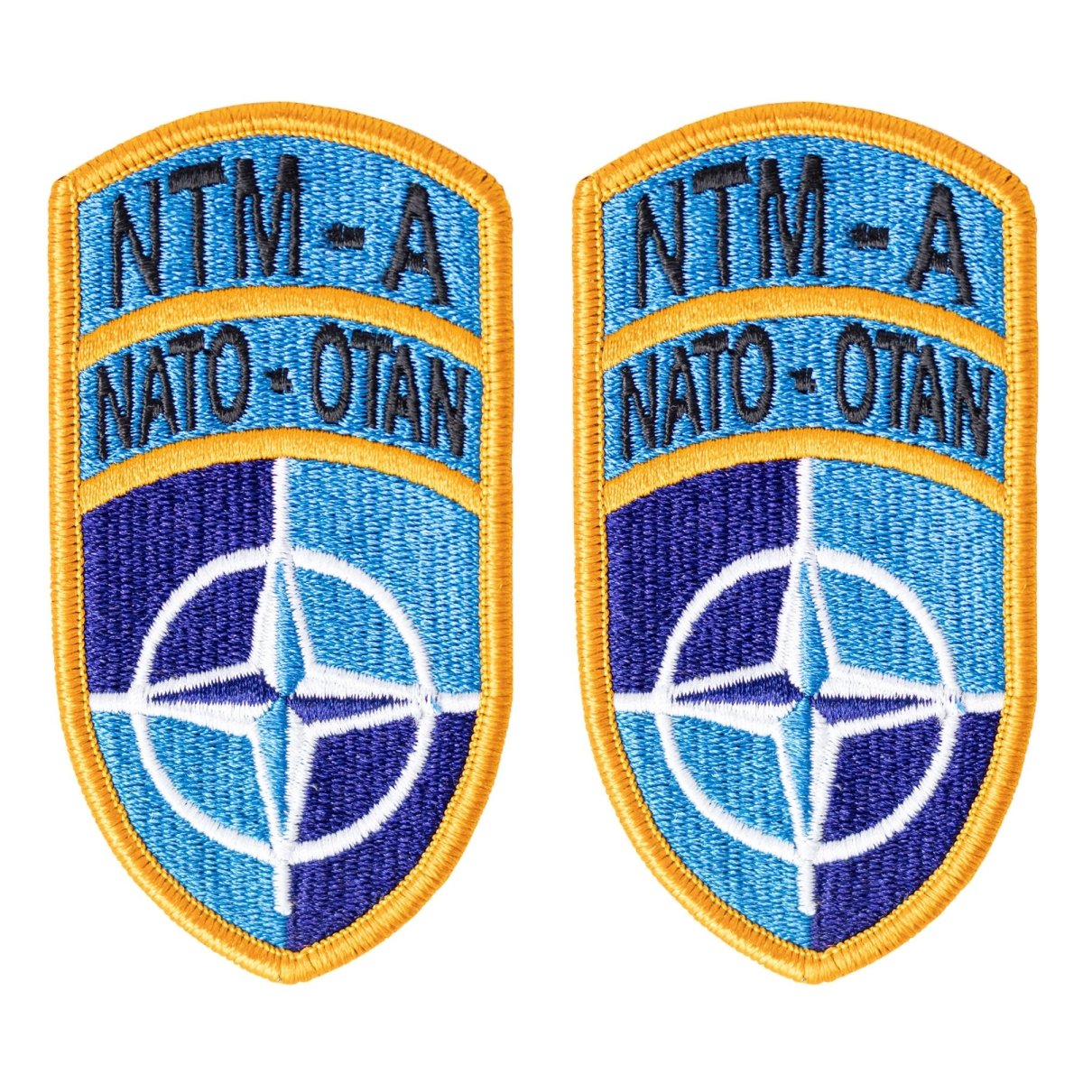 Army Patch: NATO Training Mission Afghanistan - color - Hooyah Woodworks LLC